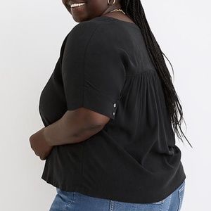 Plus V-Neck Dolman-Sleeve Top